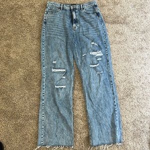Simple society high raise destressed bootcut jeans size 11